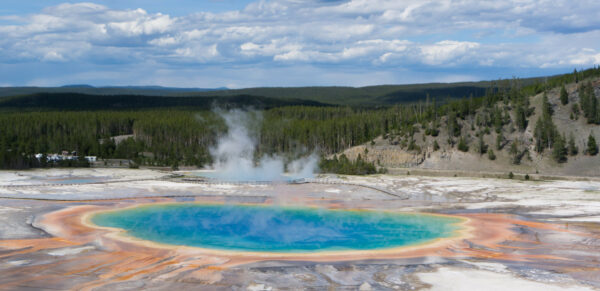Grand Prismatic Spring In Yellowstone National Park