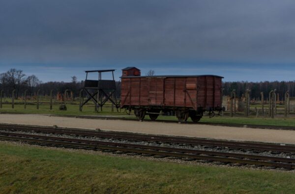 Memorial And Museum Auschwitz II Birkenau, Railway Car At Old Unloading Ramp