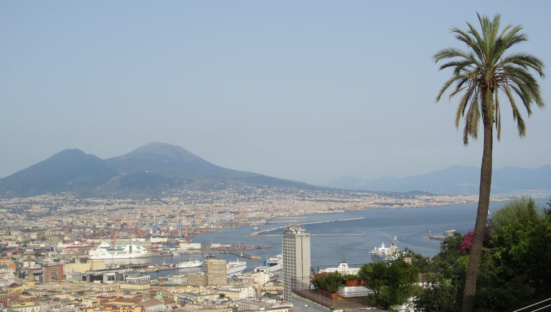 Napoli, View To Vesuvio
