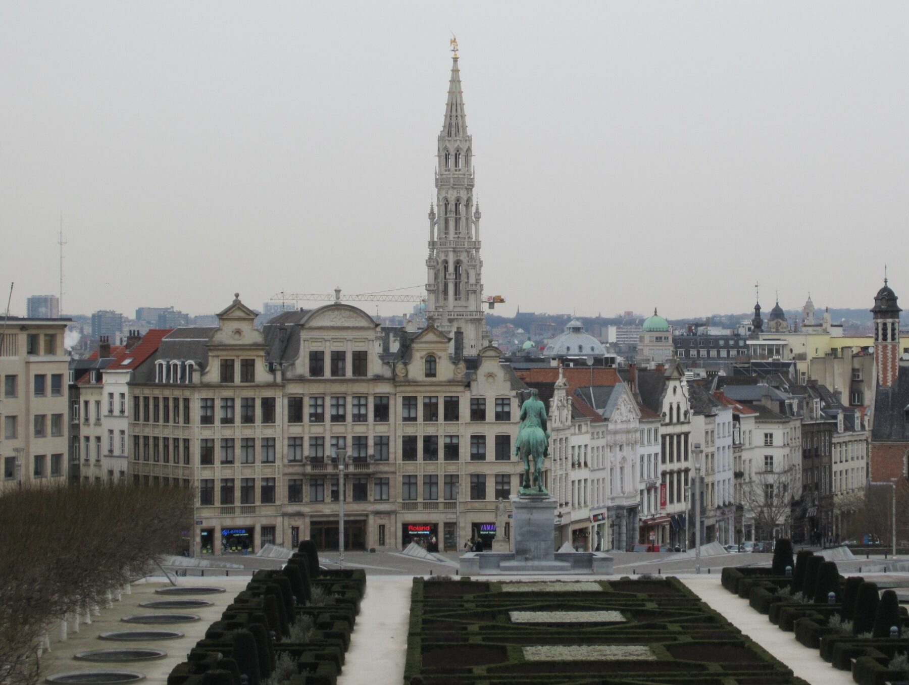 View From Monts Des Arts To Brussels City Hall