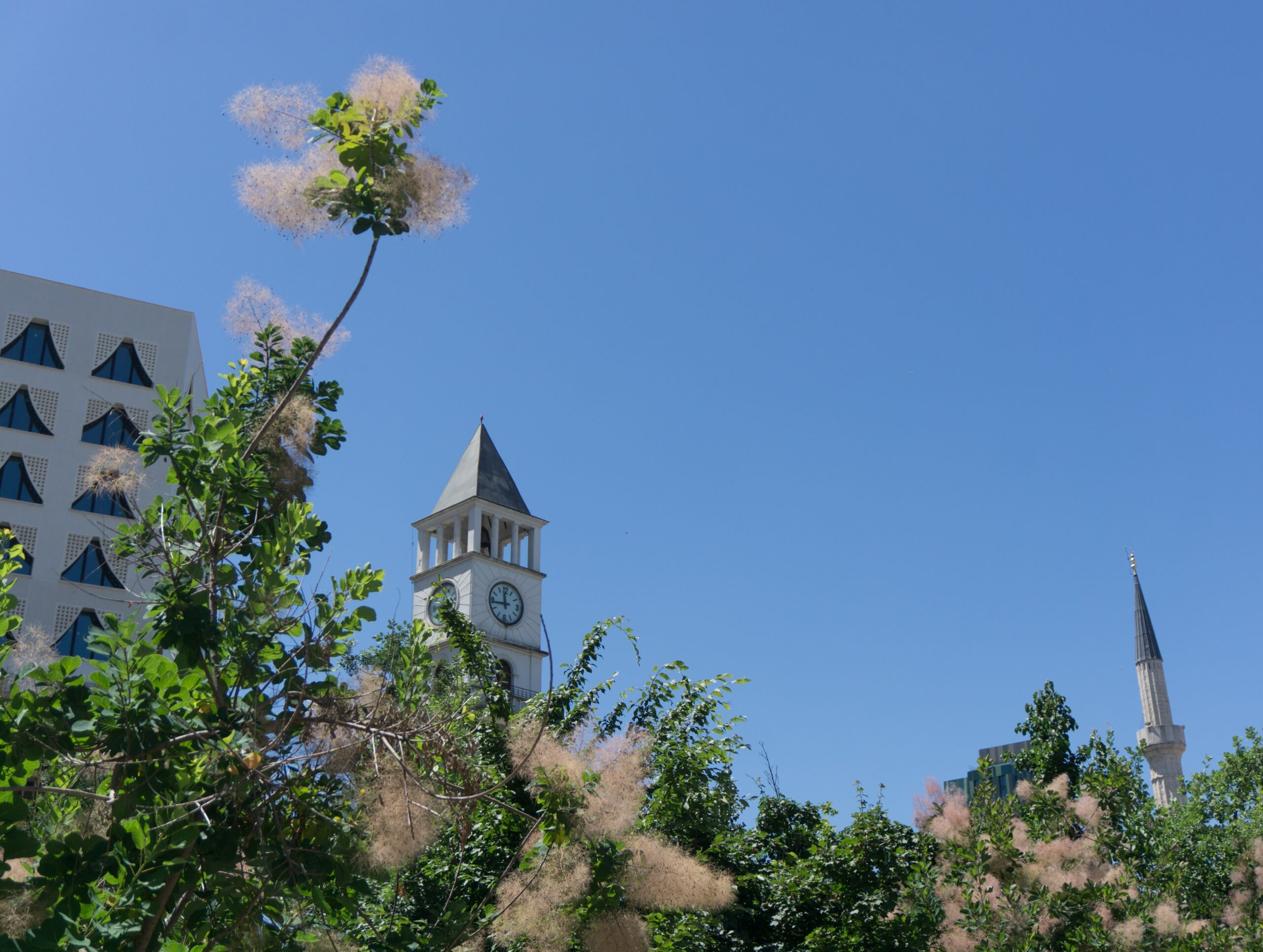 View To The Clock Tower Of Tirana